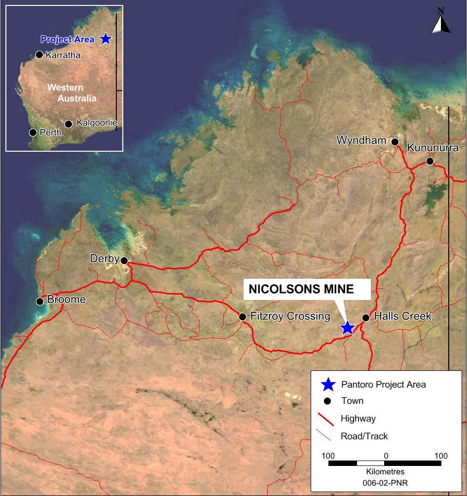 Halls Click Creek to Project edit Master 100% title Pantoro style 100% owner of the Halls Creek Project, which includes the Nicolsons Gold Mine. Current run rate ramping up to + 50,000 Oz per annum.