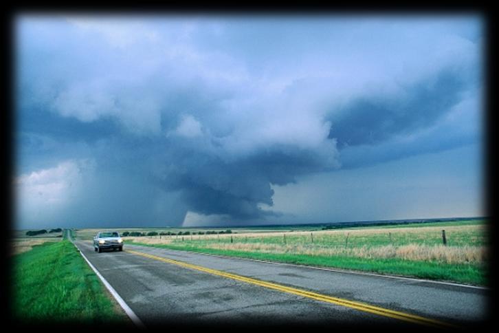 If in a Vehicle During a Tornado Warning Never try to outrun a tornado; evacuate the vehicle immediately and seek shelter on the lowest floor of a sturdy, nearby building.