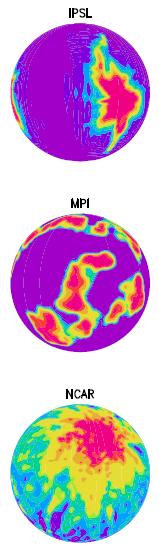 GCMs run in Radiative-Convective Equilibrium 295 K 305 K 3D RCE: aqua-planet no rotation uniform insolation fixed, uniform SST IPSL Like Cloud-Resolving Models: MPI