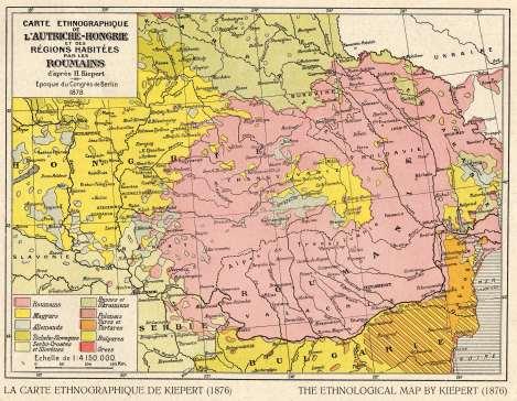 Map 6: The only ethnic map in the atlas published in Paris that has a date References Roumania Though the Ages, an Historical, Political and Ethnographical Atlas (1919), Author and publisher unknown,