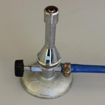 Set a simple distillation apparatus by inserting the short end of the glass tubing acting as condenser in a oneholed rubber stopper. 3. Ask your assistant how to use the Bunsen burner.