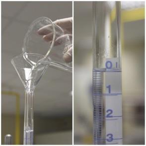Procedure Part A: Standardization of Sodium Hydroxide Solution 1. Fill the buret with the NaOH solution and remove the air from the tip by running out some of the liquid into an empty beaker.
