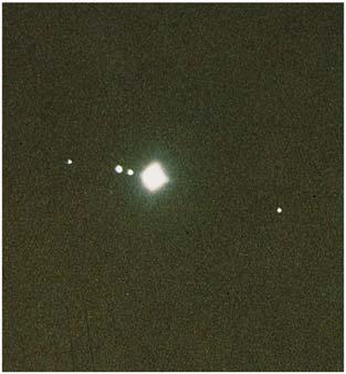 5. Moons of Jupiter Discovered the four largest, brightest moons of Jupiter.