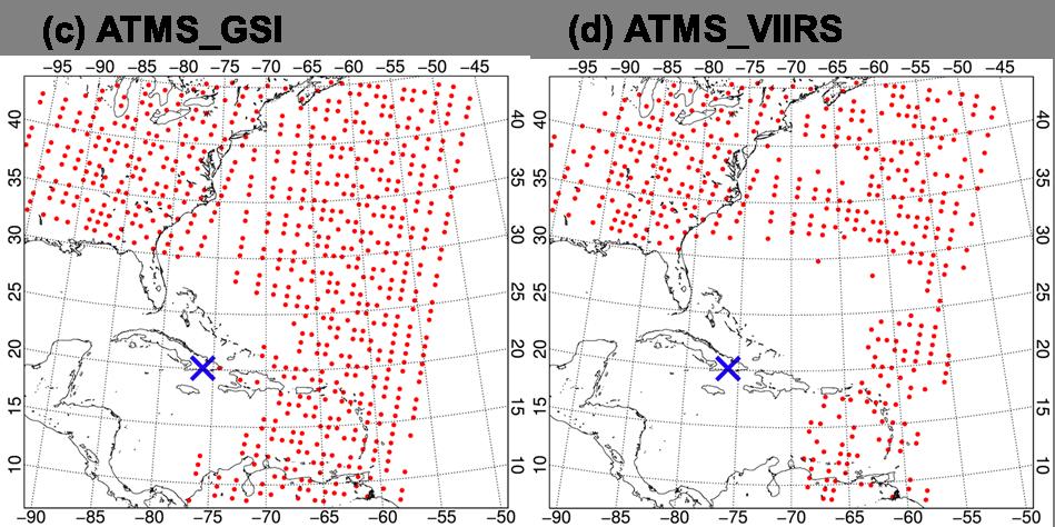 Forecast Results for Various Cloud Fractions AMSU-A MODIS ATMS VIIRS 0 hr 6 hr