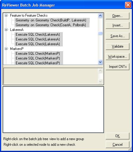 Batch Jobs: Saved groups of checks Allow execution of multiple checks Allow for consistent validation from known source