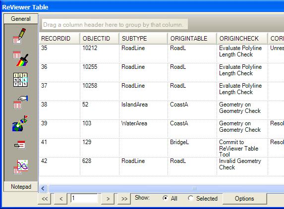 More on the ReViewer Table Grouping Columns Toggle Table Edit Mode Symbolize Reviewer Records Grid Selection ReViewer