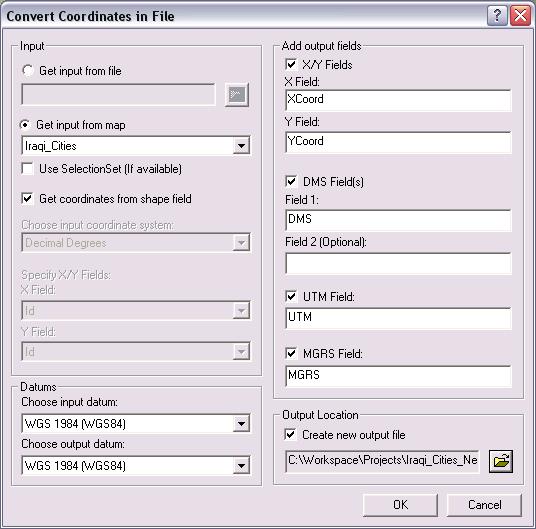 Conversion Tools Convert Coordinates in File Batch conversion Input can be a table or point feature class Support for *.xls, *.txt, *.