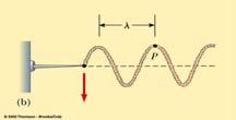 Longitudinal Wave Represented on a graph A longitudinal wave can also be represented as a sine curve Compressions correspond to crests and stretches correspond to troughs Description of a Wave