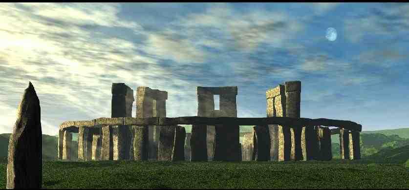 Stonehenge, England Simulated