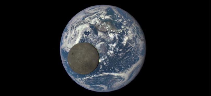 FIGURE 9.17 The Moon Crossing the Face of Earth.