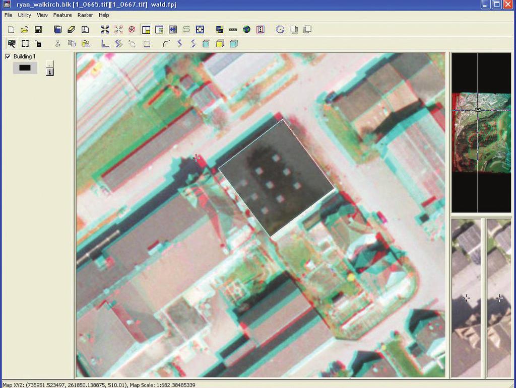 Stereo Analyst for ERDAS IMAGINE can be used for quality assurance (QA) and quality control (QC) of photogrammetric data by verifying the accuracy of digital stereo models (derived from the results
