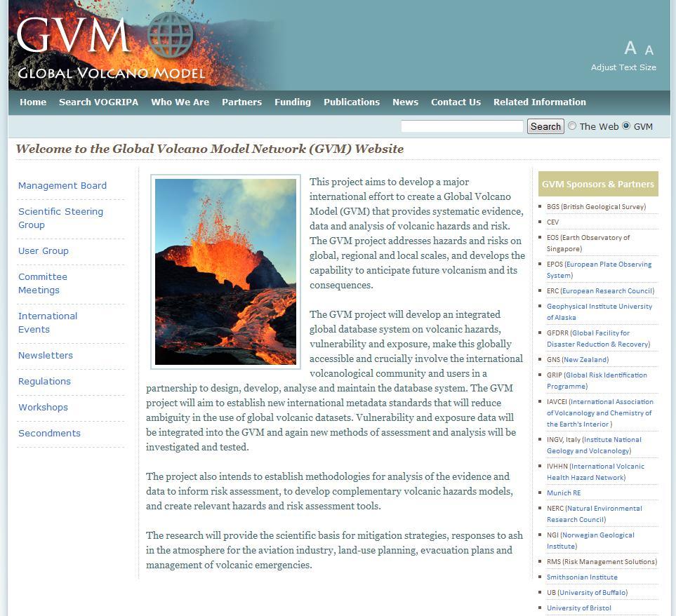 Global Volcano Model A sustainable, accessible international