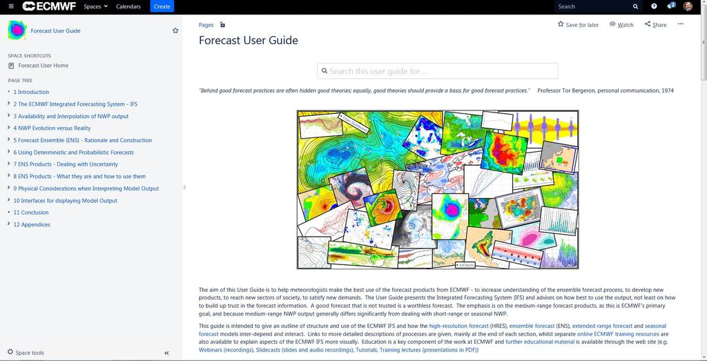 User guide to ECMWF forecast products