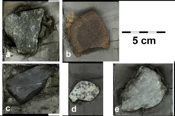 6. Evidence for Ice on Land and in the Ocean 6A-C: Dropstones Description: Fragments