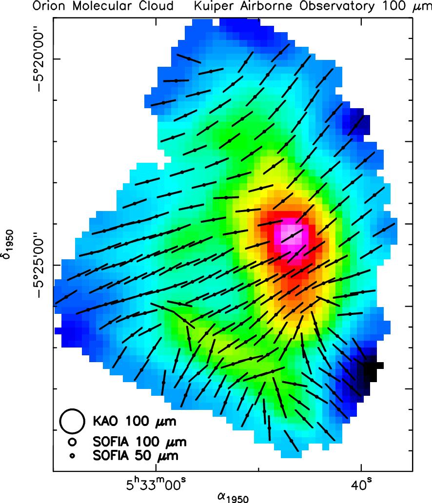 Far-IR polarimetry is an excellent tracer of magnetic fields at densities up to 10 6 cm -3.