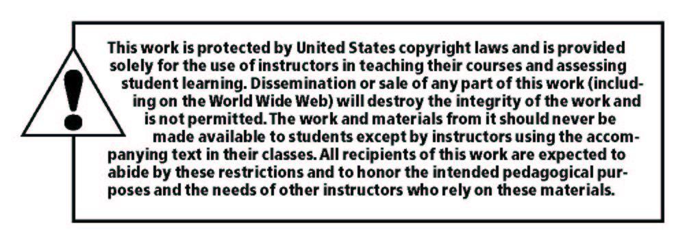 Copyright 015 Pearson Education, Inc., publishing as Prentice Hall, Hoboken, New Jersey and Columbus, Ohio. All rights reserved. Manufactured in the United States of America.