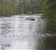 Never attempt to drive during a hurricane or until the all clear is given after the storm. Flash flooding can occur after a hurricane has passed.