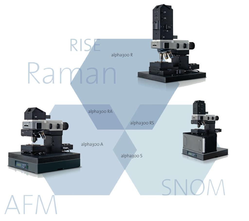 WITec alpha300 Confocal Raman Microscope Series alpha300 series: modular and flexible design guarantees advanced confocal Raman imaging with multiple