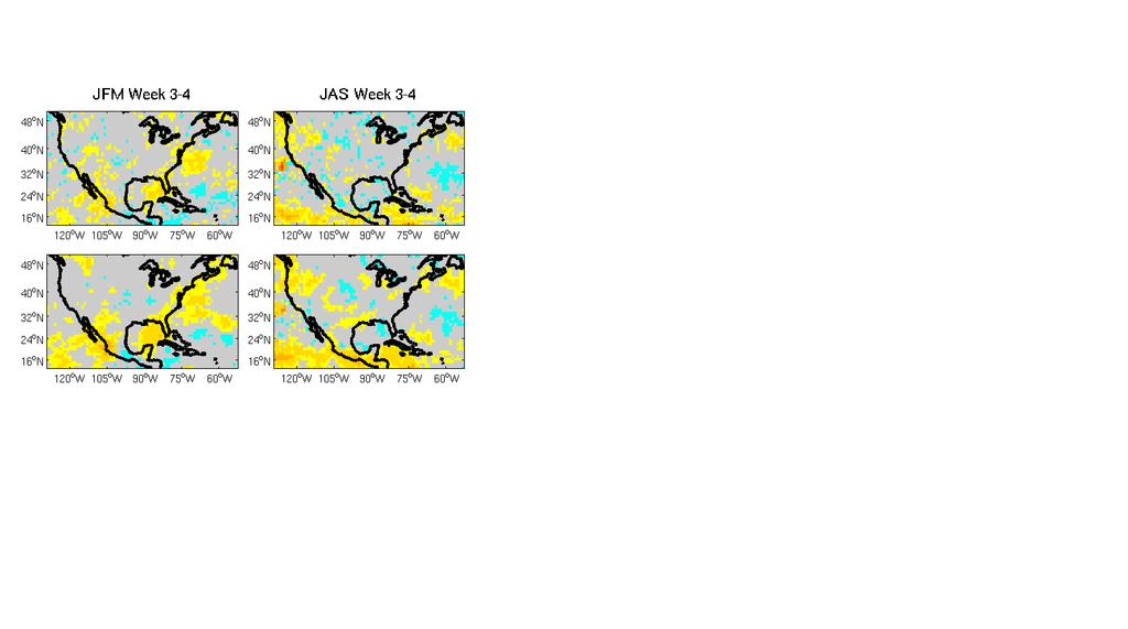 W eek 3-4 averages R NCE Impact of the MJO on precipitation JFM