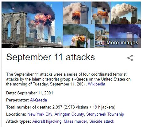 Applications of Event Extraction The Google search result of September 11 attacks: Jointly