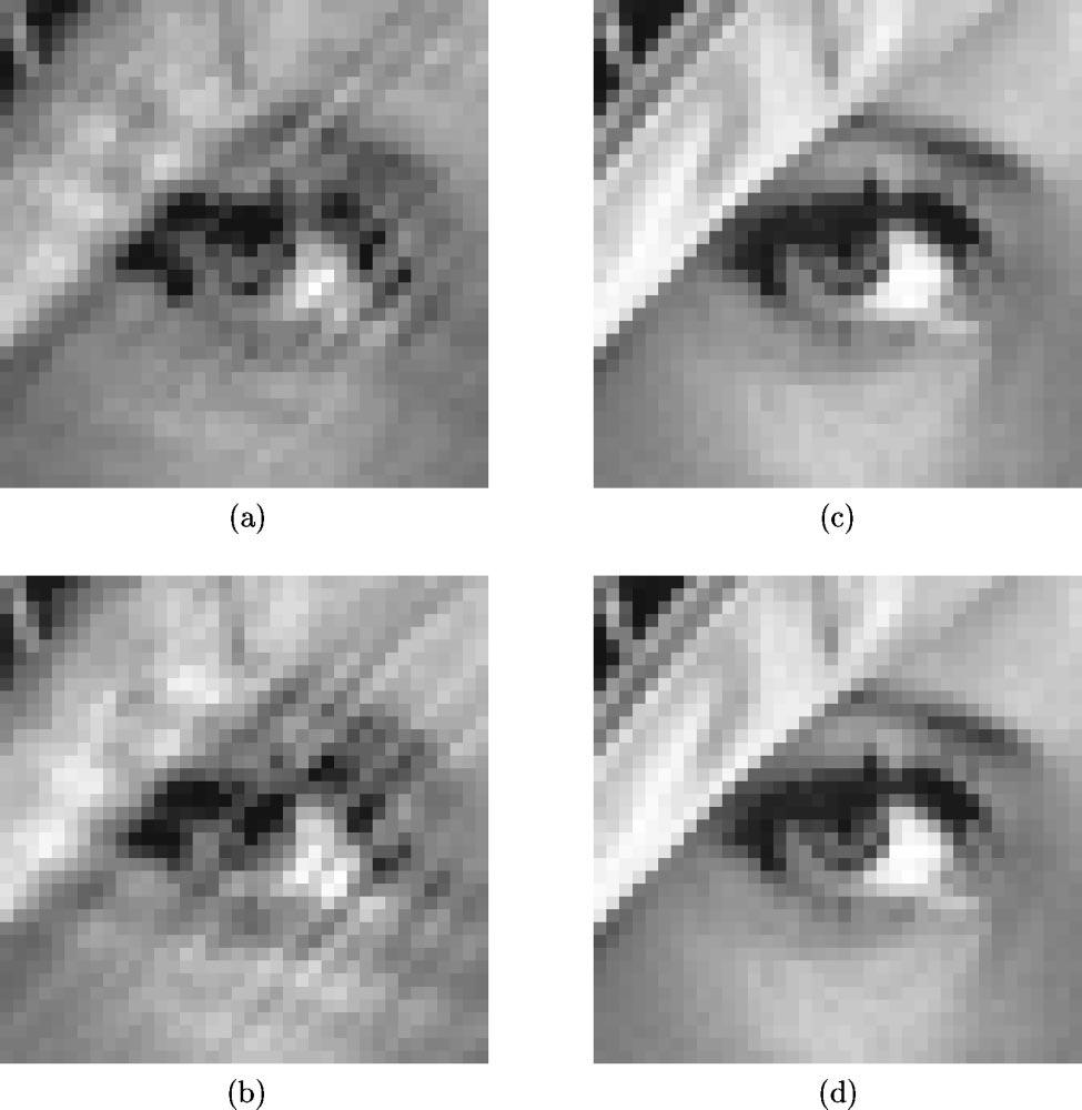 (a) and (b) Images reconstructed with the HIO algorithm for 0.75 and 1.0, respectively.