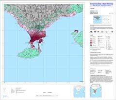 Tsunami risk maps at scale of 1:100 000,