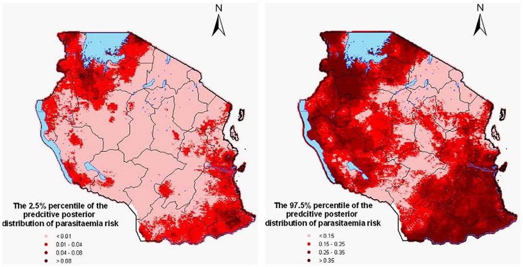 The risk map presented here depicts with high-fidelity the contemporary situation of malaria in the country and could be used as part of monitoring and evaluation of malaria situation and ongoing