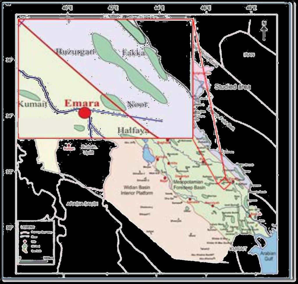 Amara oil field Figure (1) Location map