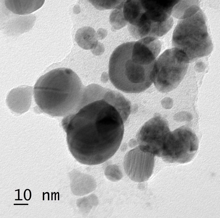 Fig.7 TEM image of silver nanoparticles synthesized from Talinum fruiticosum Antibacterial Activity Nanoparticle synthesis by green route are found to be highly effective against multi-drug resistant