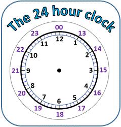 00 a.m. 24 hour Clock When writing times in 24 hour clock a.m. and p.m. should not be used. Instead, four digits are used to write times in 24 hour clock.