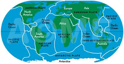 Chapter 13 Earthquakes and Earth s Interior The crust of the Earth is made up of floating tectonic plates-