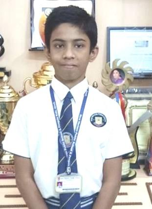 Tanish Khandar, Grade IX Hindu Young World Quiz Students Shine in Vidyarthi Vigyan Manthan at State Level. Mst.
