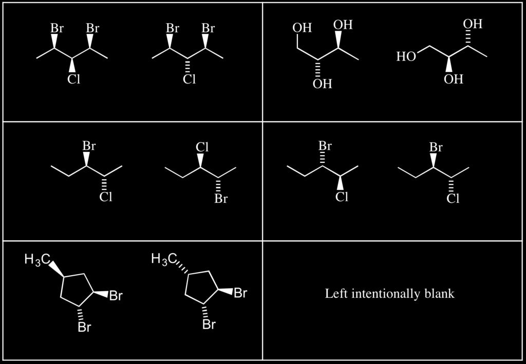 For each of these pairs of molecules, describe their relationship using the standard organic pairwise descriptors for isomers (homomers,