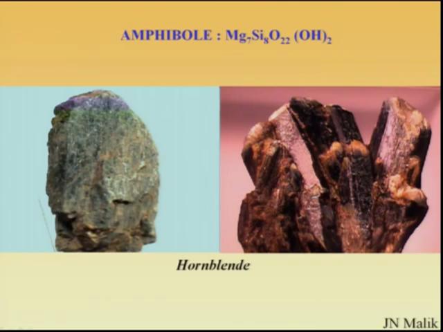 Then we are having anorthite. And we are having again pyroxenes.