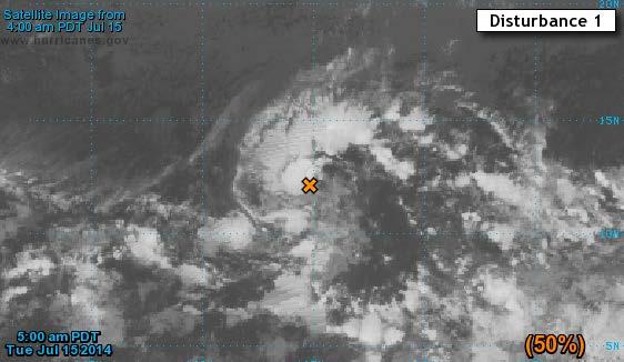 Eastern Pacific Disturbance 1 As of 8:00 a.m.
