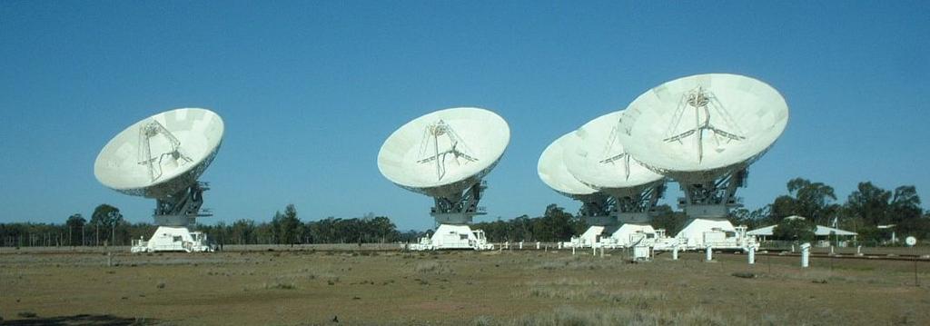 What does every radio telescope shown so far have in common?