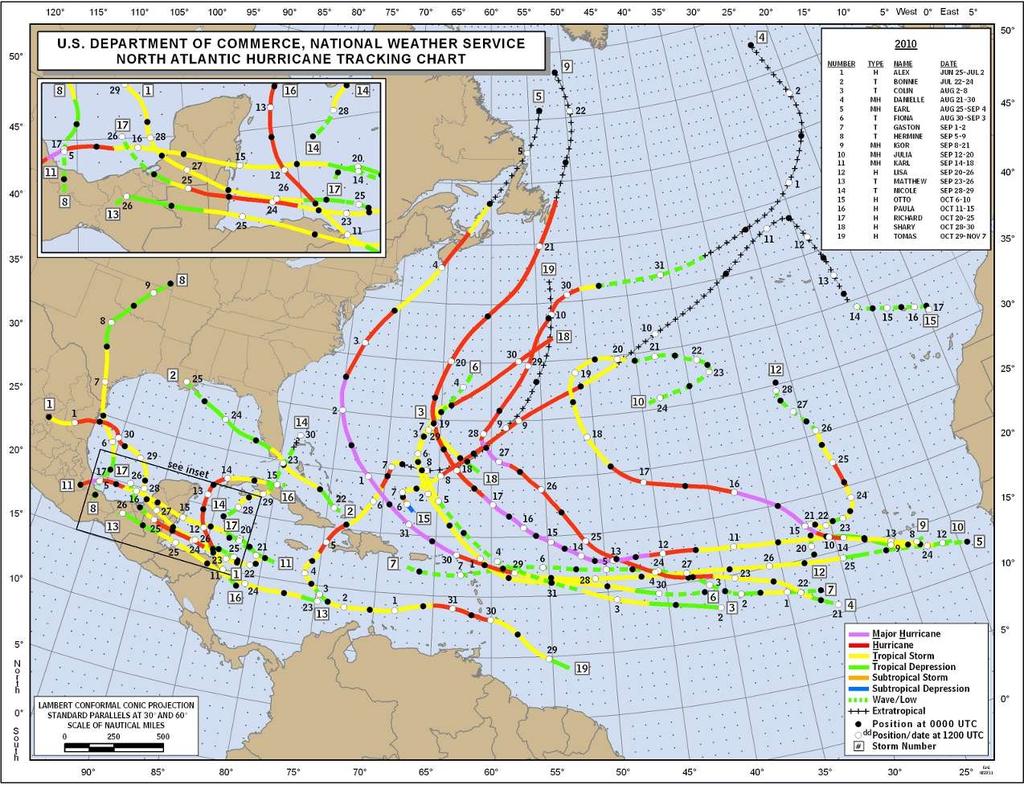 2010 season Fay Ike Hanna Gustav Major hurricanes: 5 First storm: 25 JUN Last storm: 07