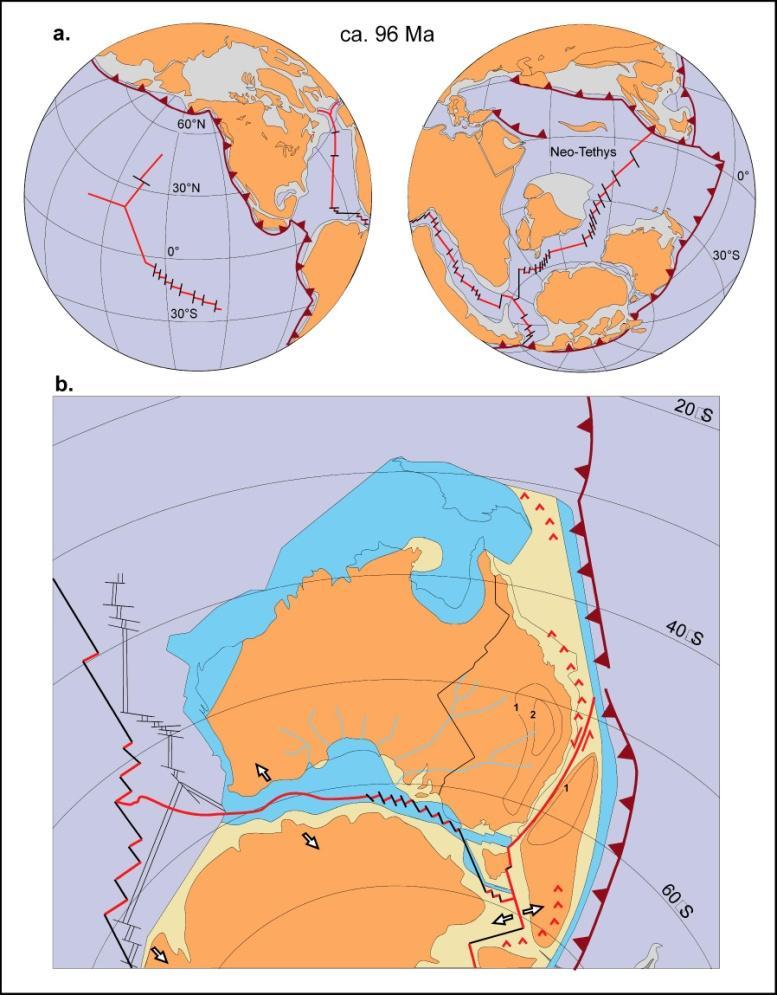 9 Stage 3 Separation of Australia from Antarctica and opening of the Tasman Sea During the