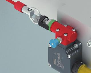Indicator for the state of the reset Armed Reset Released Reset Reduced actuating force These switches can be supplied with a spring requiring less tension for movement hence reducing the effort