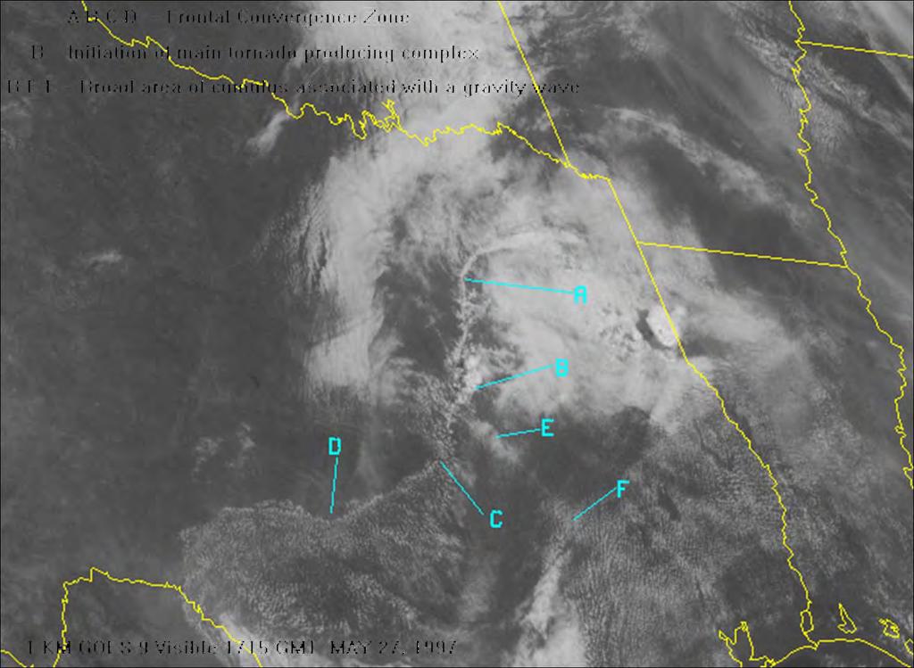 GOES-West view of organized cumulus convection along convergence
