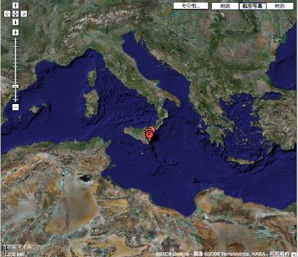 Mediterranean sea phase1: 2003-2007 @ LNS