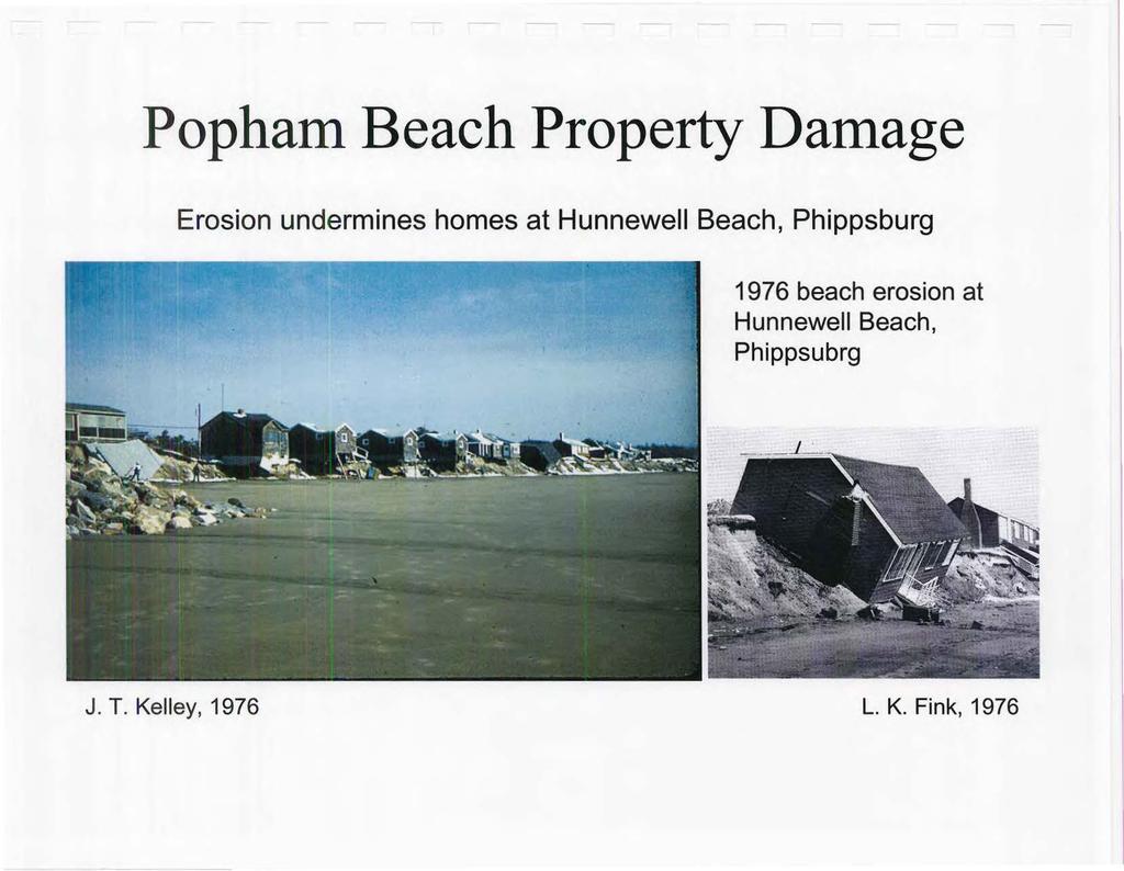 Popham Beach Property Damage Erosion undermines homes at Hunnewell Beach, Phippsburg