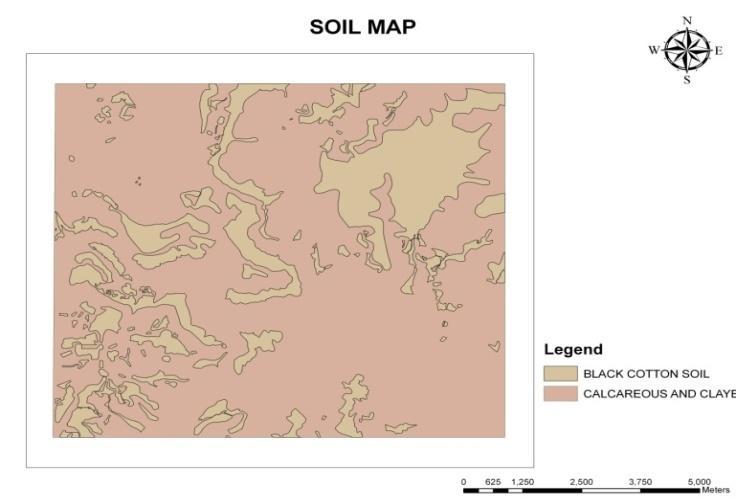 4.10 Soil Map Soil Map is a geographical representation showing diversity of soil types and properties.