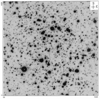 B. Barbuy et al.: The metal-rich bulge globular clusters Terzan 3 and IC 1276 335 Fig. 1. NTT V image of Terzan 3. Dimensions are 2.5 2.5. South is at the top and west to the left to fit the results by Guarnieri et al.