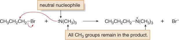 Negatively charged nucleophiles like HO and HS are used as salts with Li +, Na +, or K + counterions to balance the charge.
