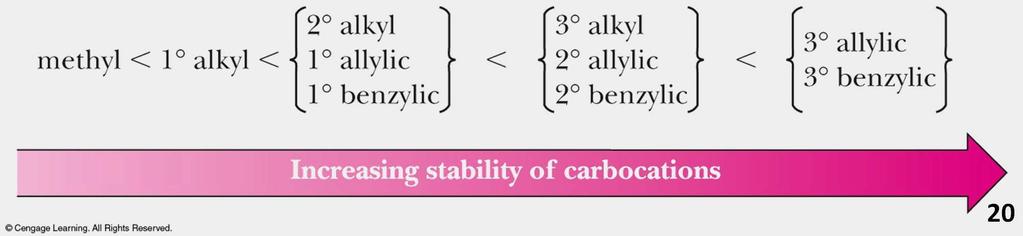 Carbocation Stability-Allylic Cations 2 & 3 allylic cations are even more stable.