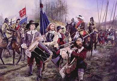 1642 49: The English Civil War bitter struggle between King (Charles I Stuart)