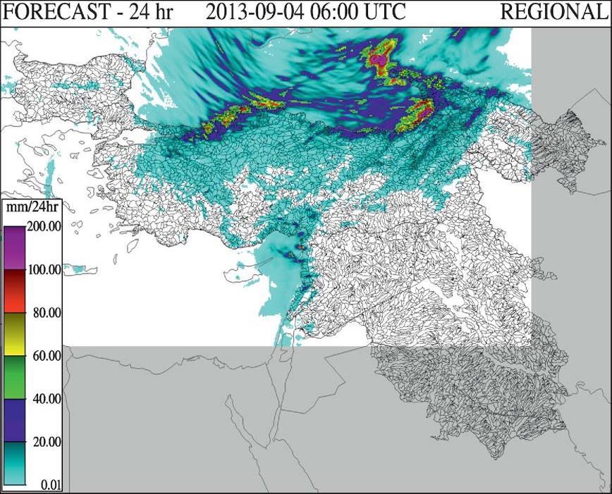 NWP Precipitation Forecast ALADIN, which was commenced in the early 1990s and led by Metéo France and has 15 member Meteorological Services mostly eastern Europe and Turkey, is a high resolution