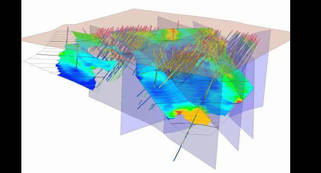 The system supports real-time 3D-GIS properties, proximity, shell, meta-data, special feature, intersection and geological queries, providing geoscientists with a unique and powerful interpretive
