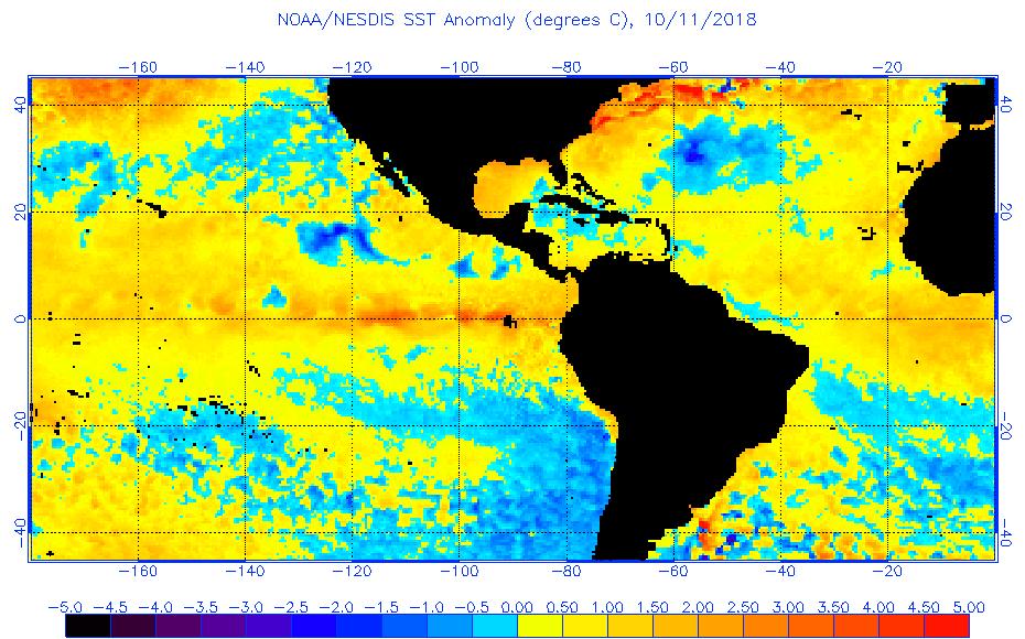 the Equatorial Pacific) and La Niña (associated with colder than average sea surface temperatures in the Equatorial Pacific).